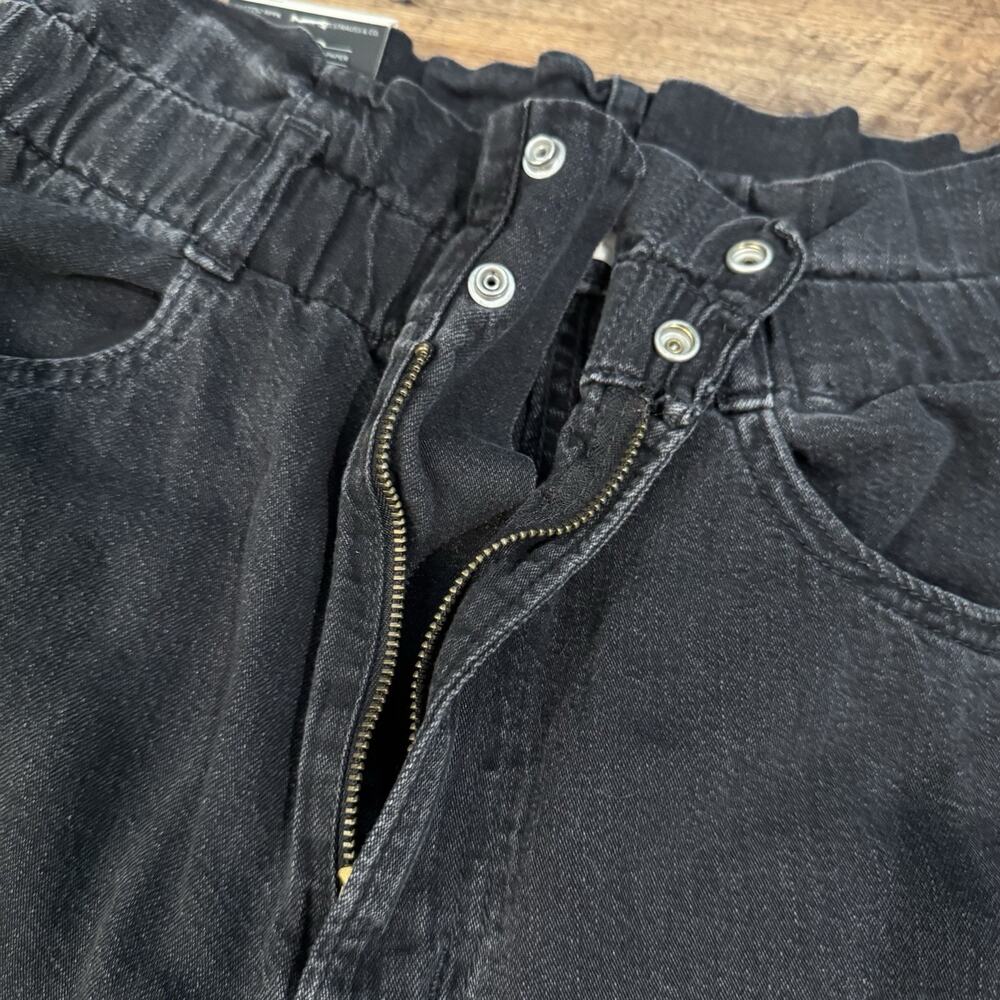 Levi's Baggy Dad Mid Rise Straight Leg Tapered Paperbag Waist Snap Zip Fly READ - Picture 3 of 12